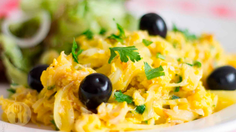 Receita de Bacalhau à Brás